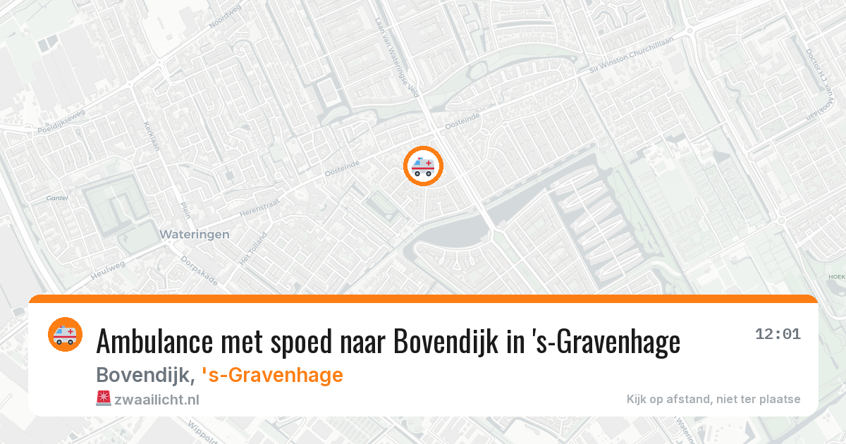 Ambulance met spoed naar Bovendijk in 's-Gravenhage — 6 mei 2026