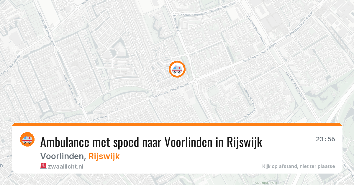 Ambulance met spoed naar Voorlinden in Rijswijk — 27 jun 2026