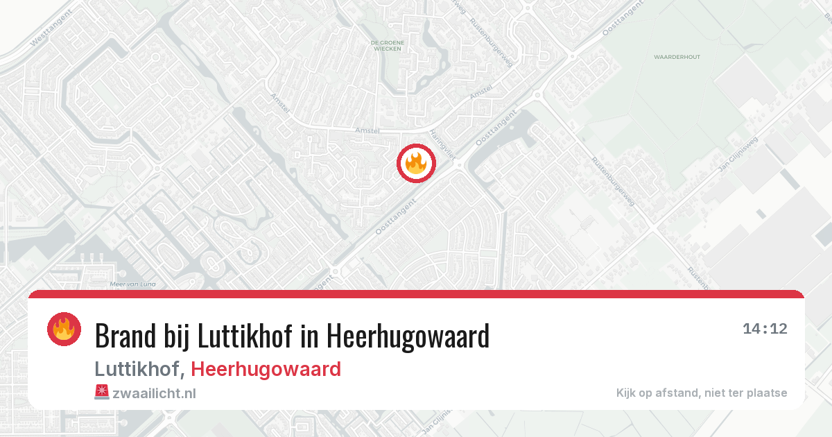 Brand bij Luttikhof in Heerhugowaard — 1 jul 2026