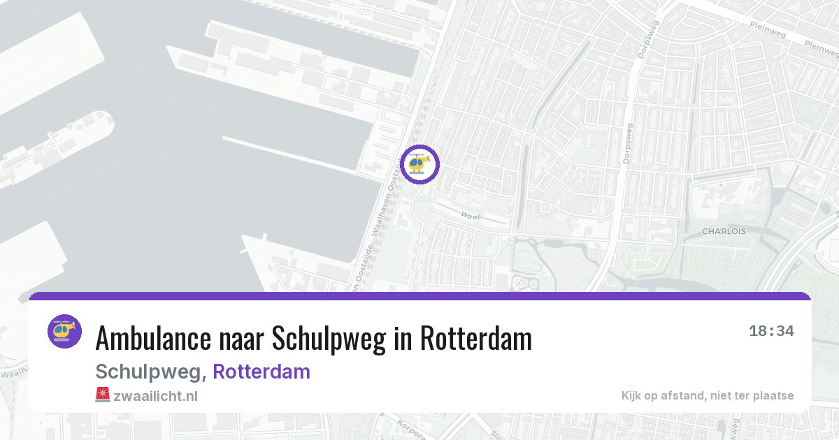Ambulance naar Schulpweg in Rotterdam — 8 jun 2026