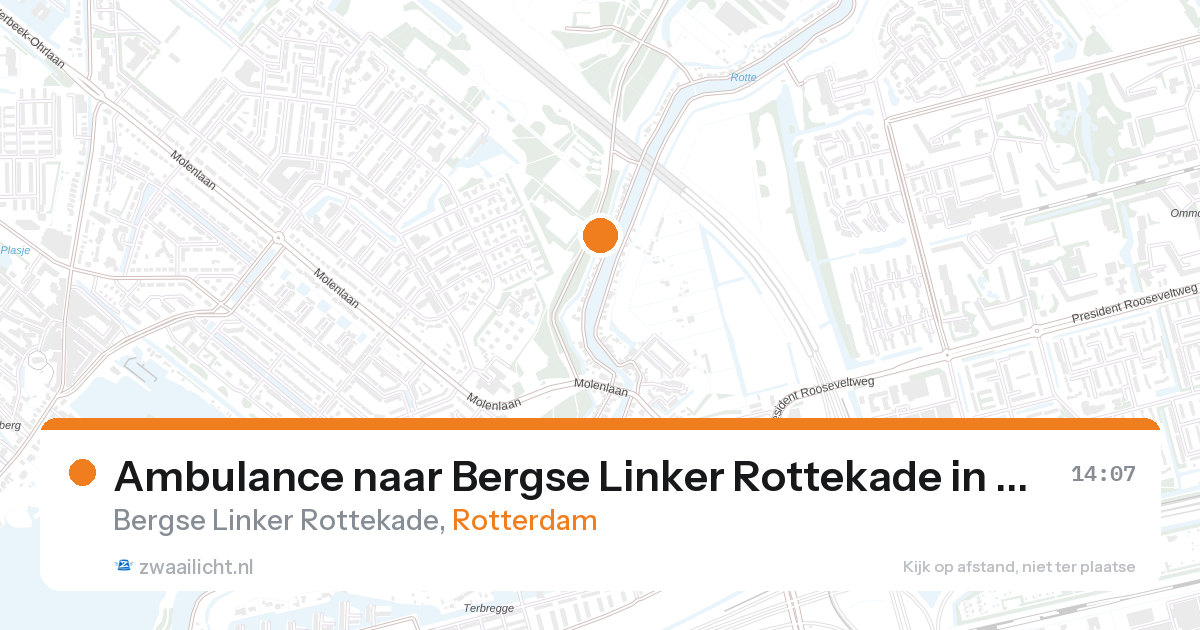 Ambulance naar Bergse Linker Rottekade in Rotterdam — 27 aug 2026