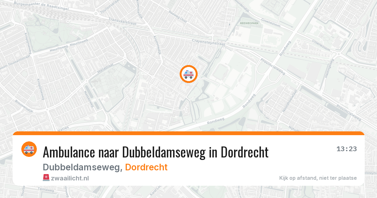 Ambulance naar Dubbeldamseweg in Dordrecht — 4 apr 2026