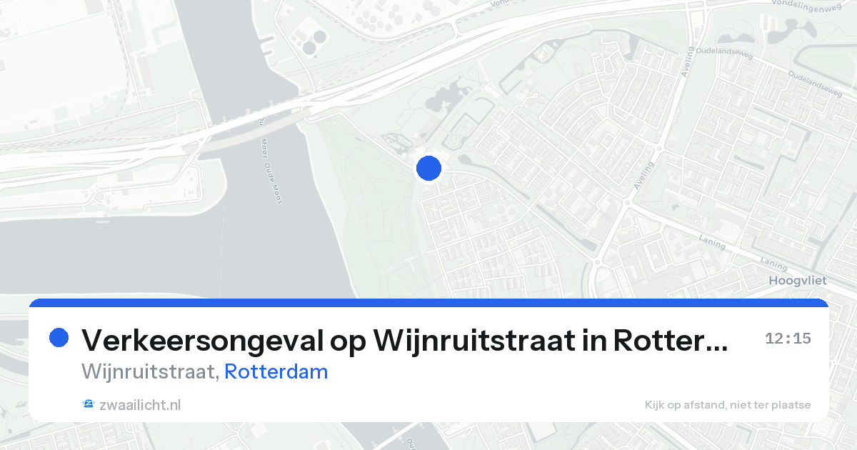 Verkeersongeval op Wijnruitstraat in Rotterdam — 4 jul 2026