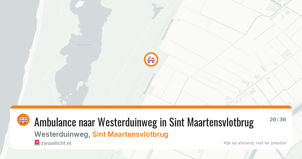 Ambulance naar Westerduinweg in Sint Maartensvlotbrug — 14 mrt 2026