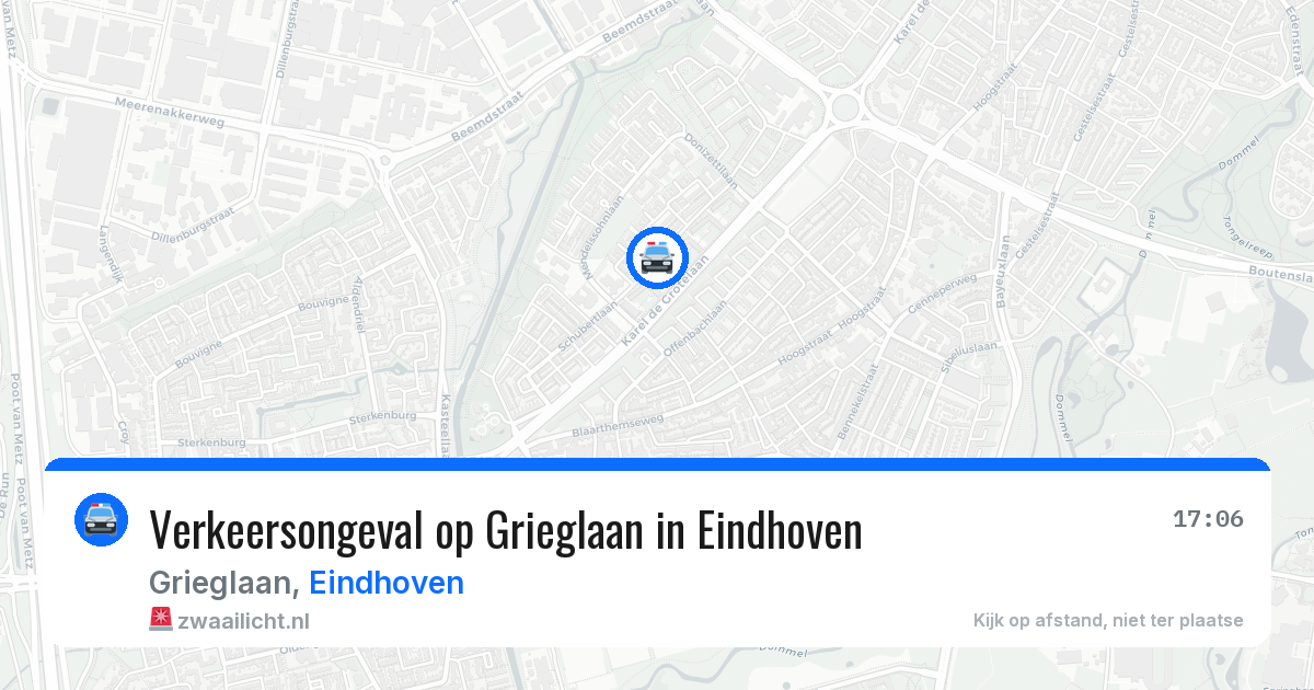 Verkeersongeval op Grieglaan in Eindhoven — 10 feb 2026