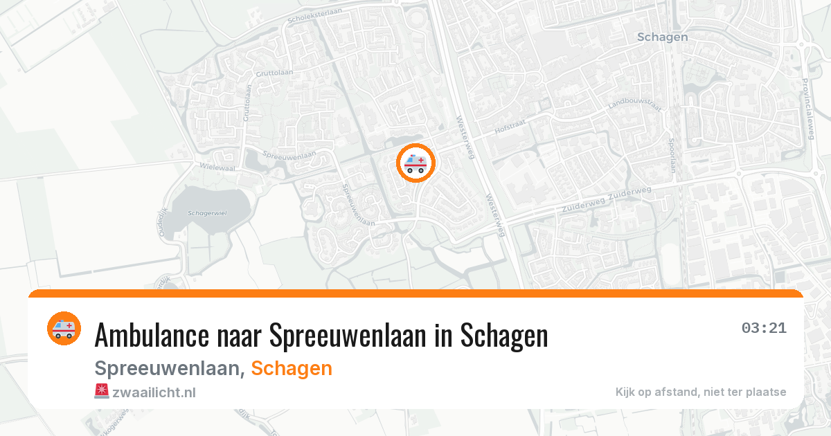 Ambulance naar Spreeuwenlaan in Schagen — 27 jun 2026