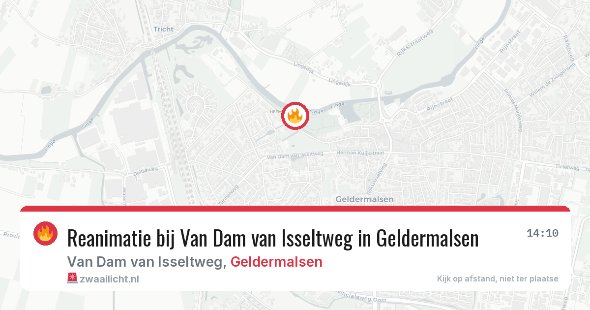 Reanimatie bij Van Dam van Isseltweg in Geldermalsen — 12 jun 2026