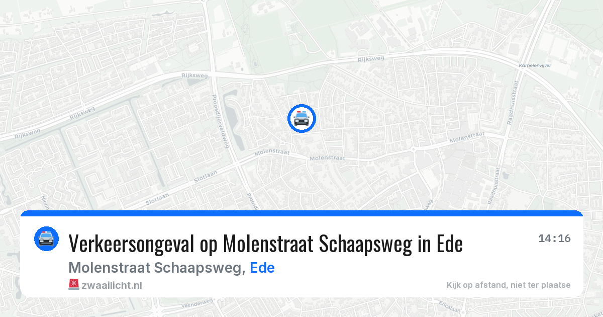 Verkeersongeval op Molenstraat Schaapsweg in Ede — 5 feb 2026