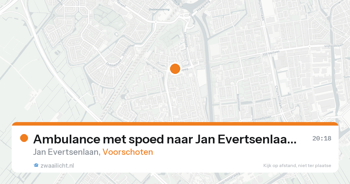 Ambulance met spoed naar Jan Evertsenlaan in Voorschoten — 23 aug 2026