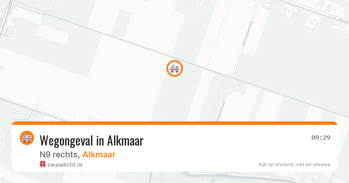 Wegongeval in Alkmaar — 4 aug 2026