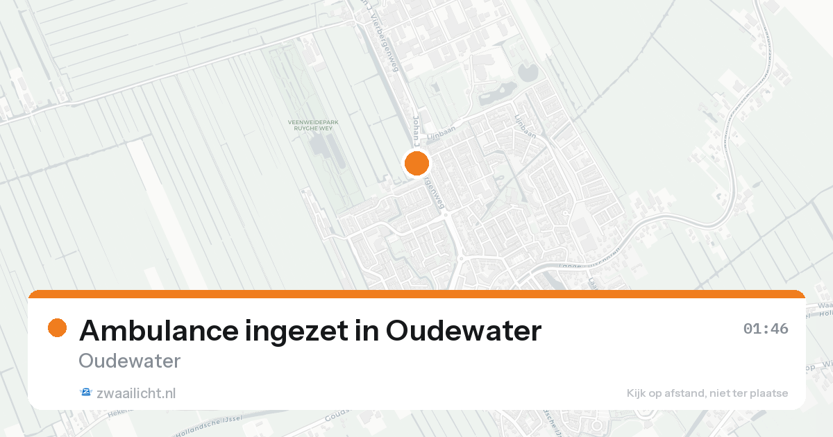 Ambulance ingezet in Oudewater — 22 aug 2026