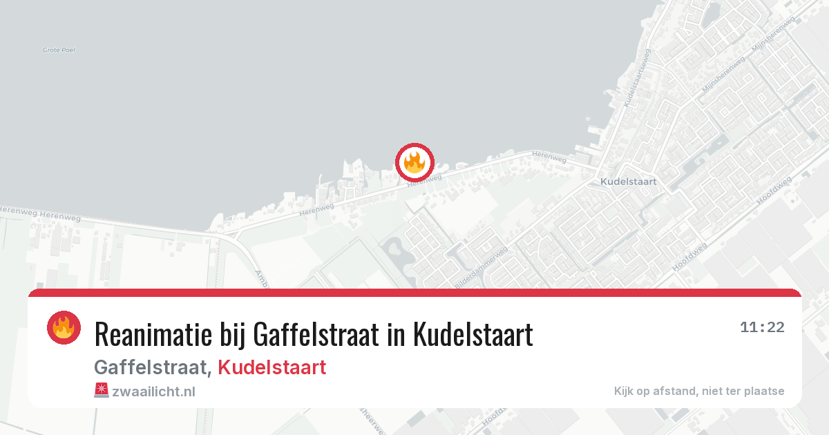 Reanimatie bij Gaffelstraat in Kudelstaart — 1 apr 2026