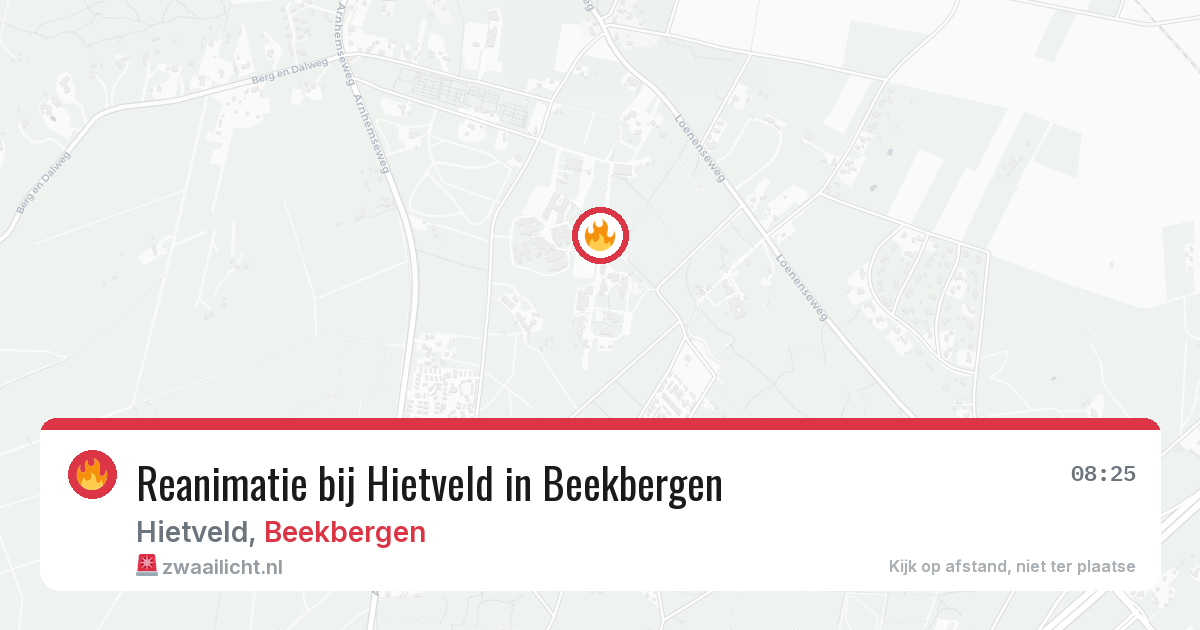 Reanimatie bij Hietveld in Beekbergen — 7 aug 2026