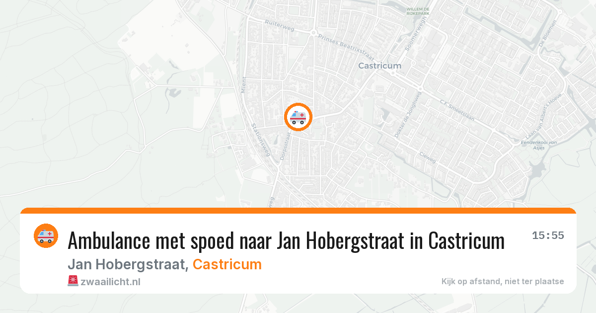 Ambulance met spoed naar Jan Hobergstraat in Castricum — 11 jul 2026