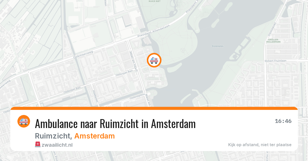 Ambulance naar Ruimzicht in Amsterdam — 7 mei 2026