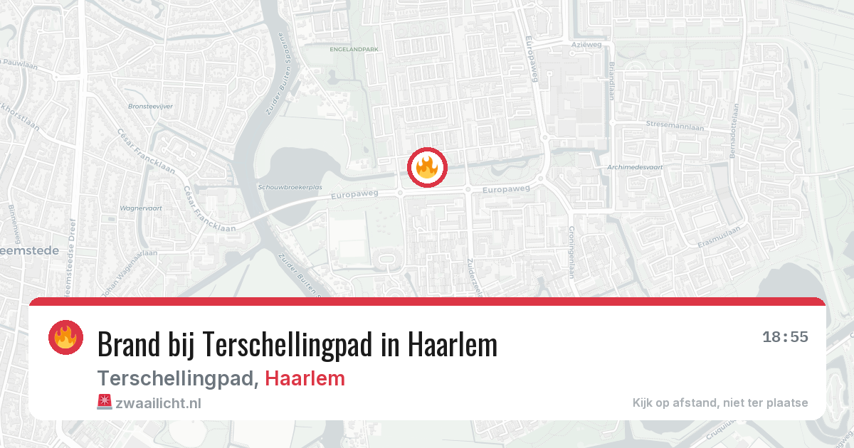 Brand bij Terschellingpad in Haarlem — 27 jul 2026