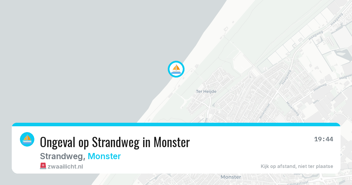 Ongeval op Strandweg in Monster — 2 jul 2026