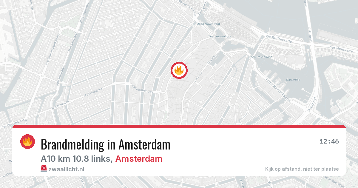 Brandmelding in Amsterdam — 11 apr 2026