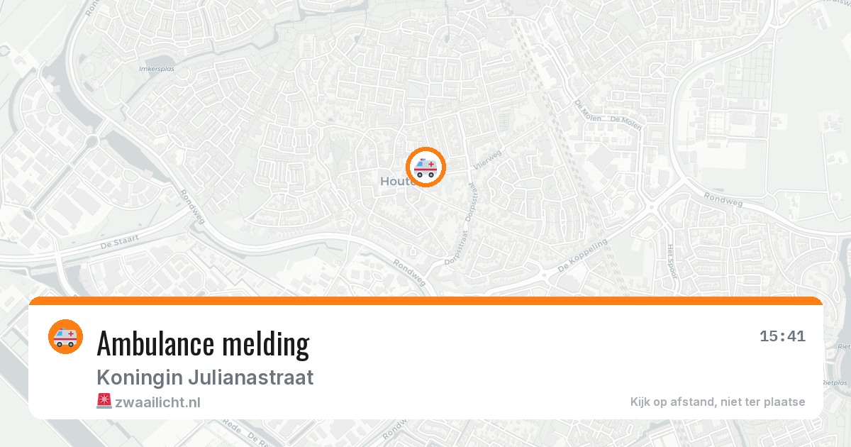 Ambulance melding — 26 apr 2026