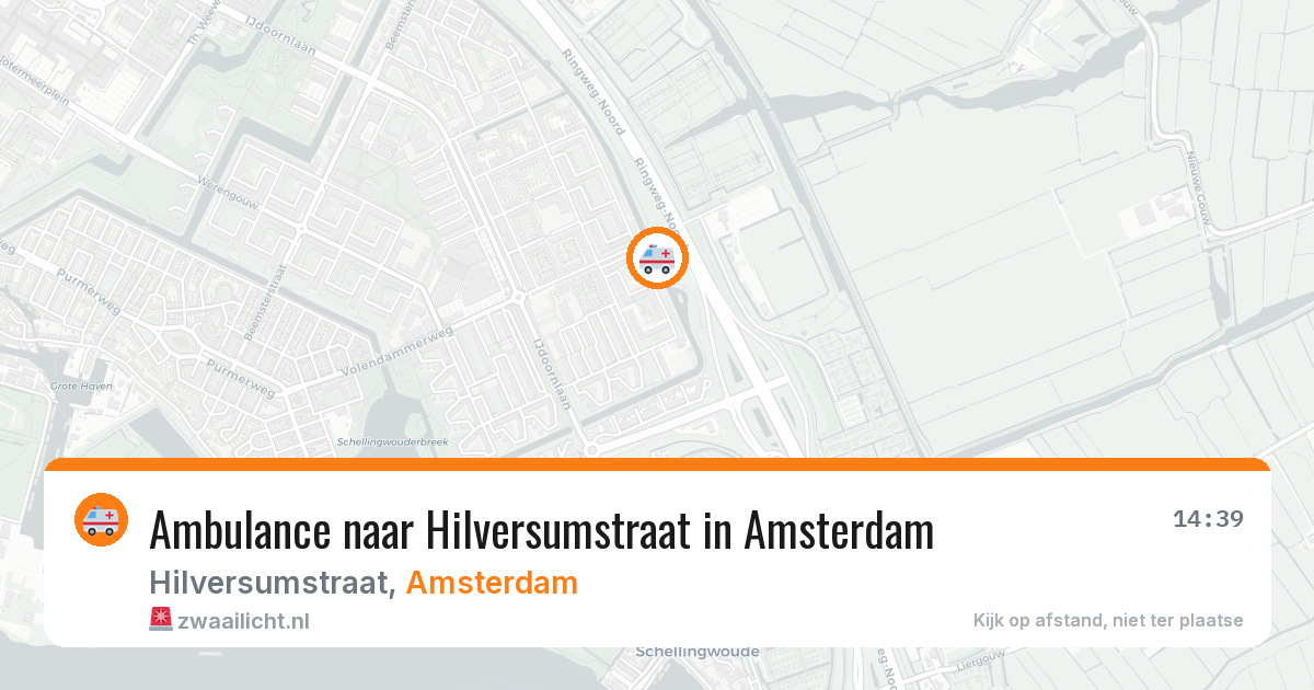 Ambulance naar Hilversumstraat in Amsterdam — 14 apr 2026