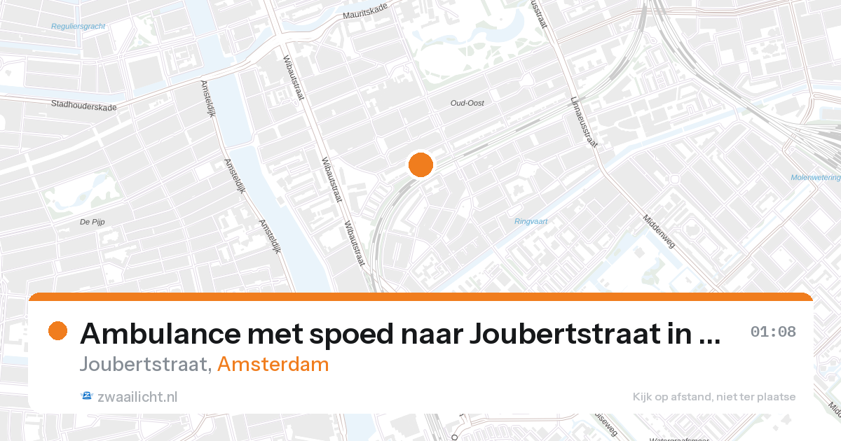 Ambulance met spoed naar Joubertstraat in Amsterdam — 23 jun 2026