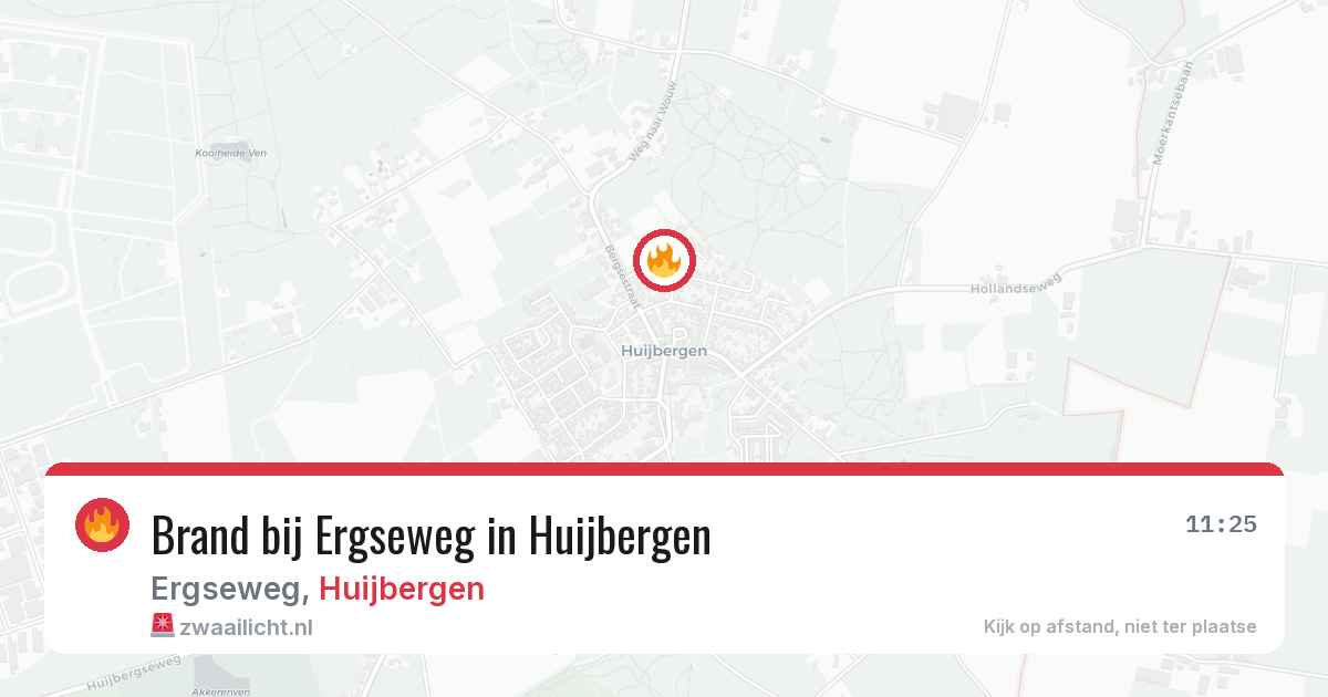 Brand bij Ergseweg in Huijbergen — 25 apr 2026