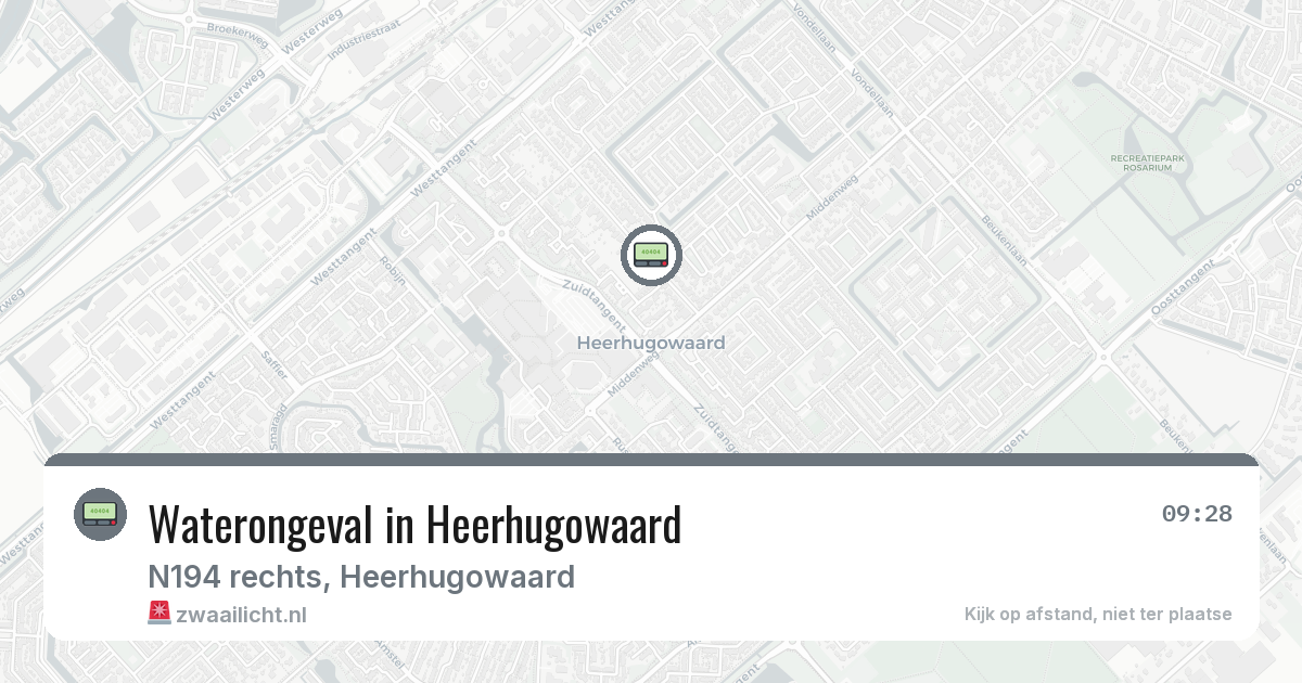 Waterongeval in Heerhugowaard — 21 feb 2026