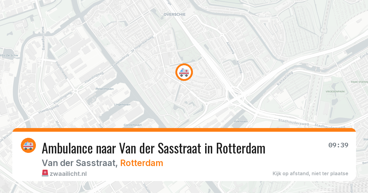 Ambulance naar Van der Sasstraat in Rotterdam — 16 jun 2026