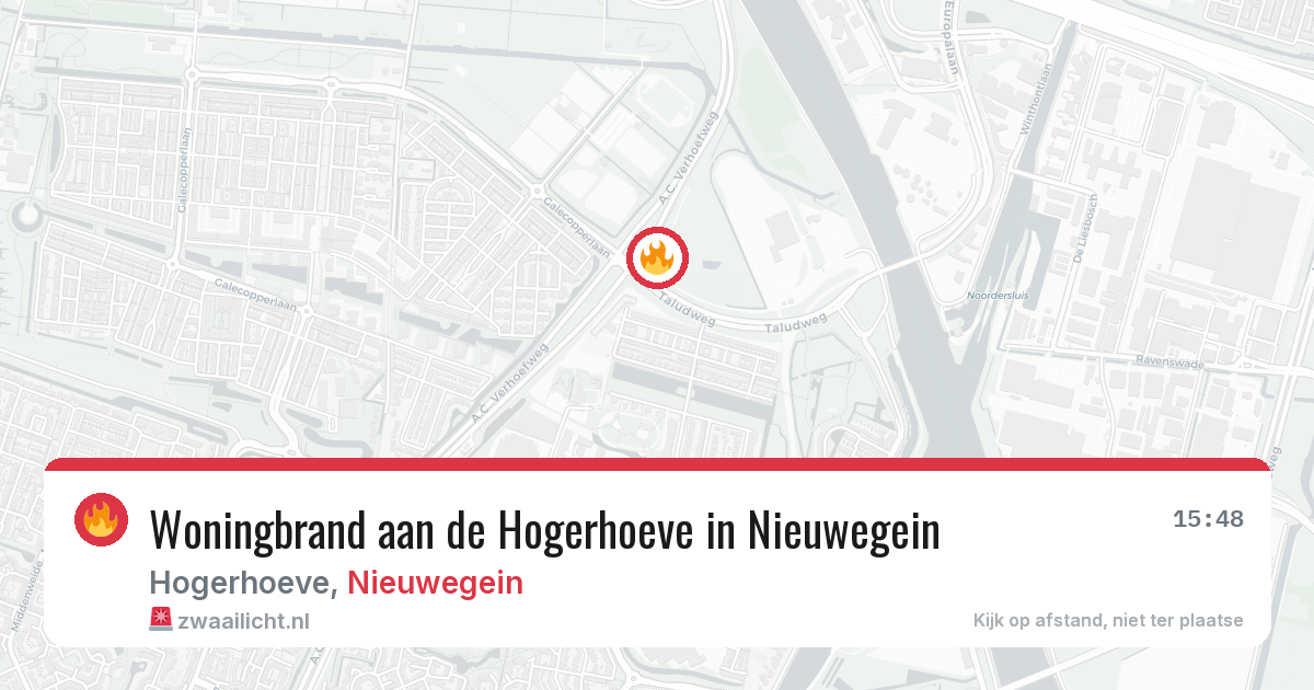 Woningbrand aan de Hogerhoeve in Nieuwegein — 15 mrt 2026