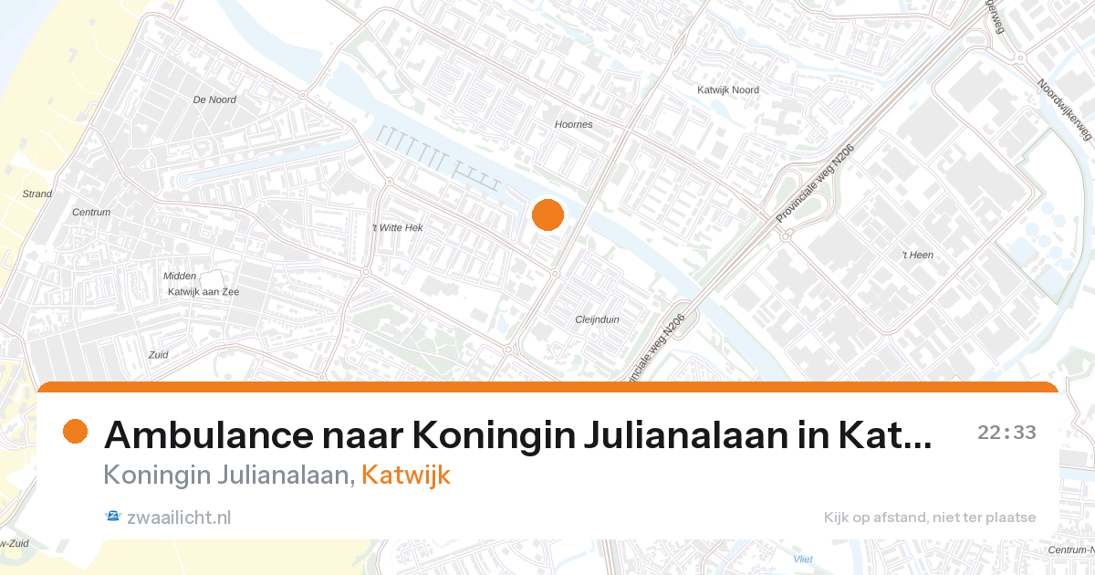 Ambulance naar Koningin Julianalaan in Katwijk — 11 apr 2026