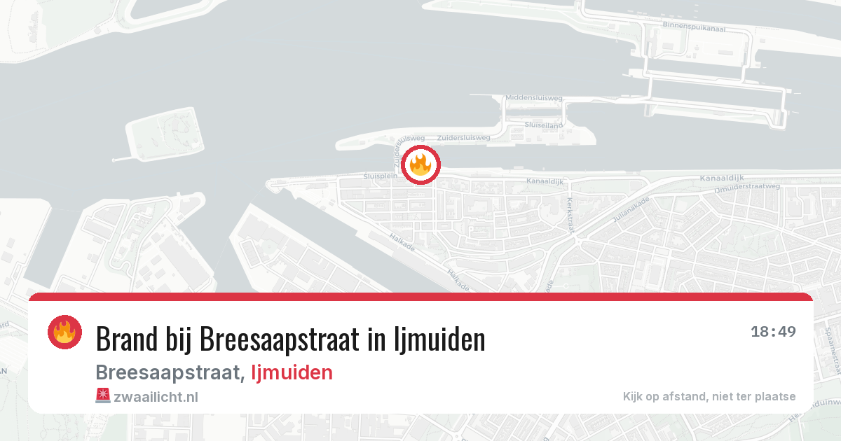 Brand bij Breesaapstraat in Ijmuiden — 20 apr 2026