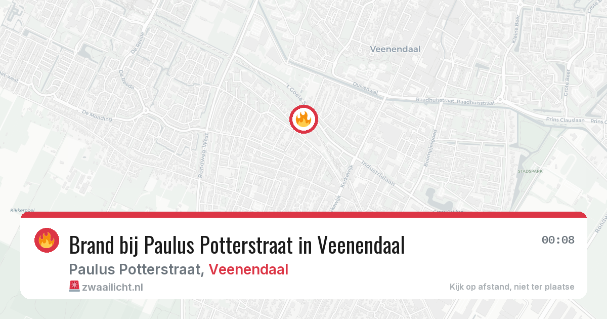 Brand bij Paulus Potterstraat in Veenendaal — 11 jun 2026