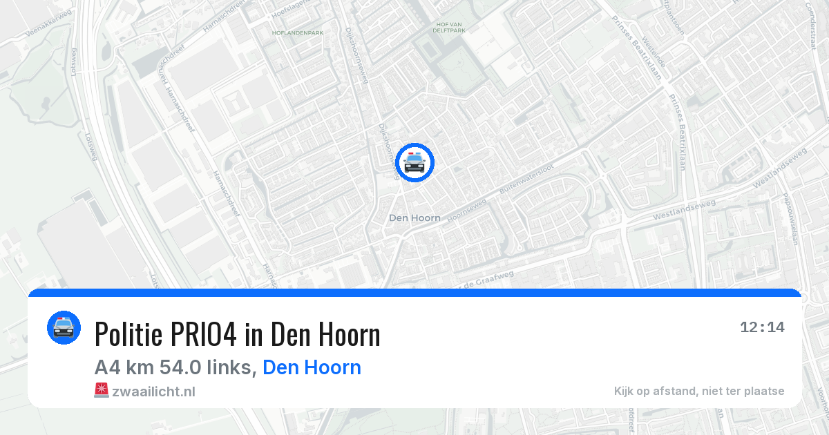 Politie PRIO4 in Den Hoorn — 30 mei 2026 | 🚨 Zwaailicht.nl