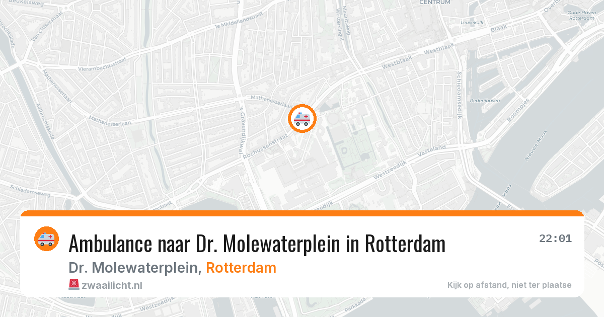 Ambulance naar Dr. Molewaterplein in Rotterdam — 13 mei 2026