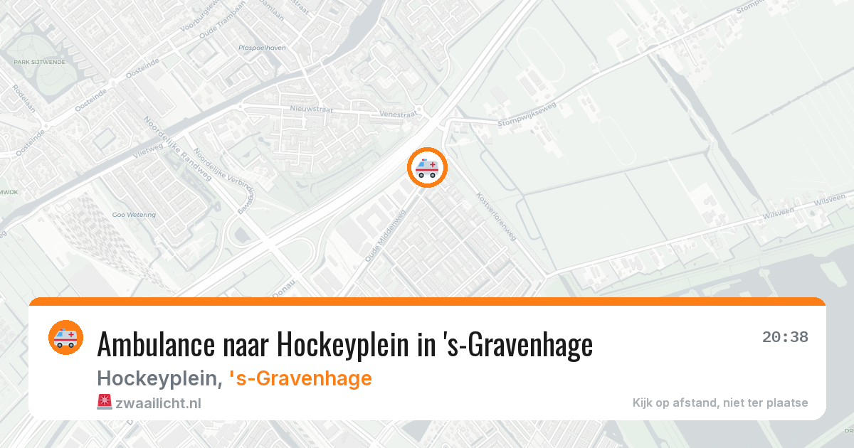 Ambulance naar Hockeyplein in 's-Gravenhage — 14 mei 2026