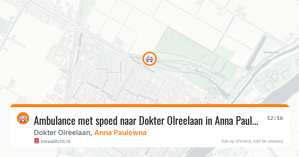 Ambulance met spoed naar Dokter Olreelaan in Anna Paulowna — 11 apr 2026