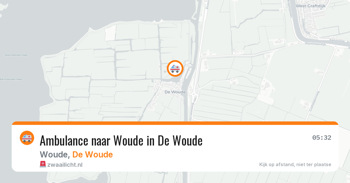 Ambulance naar Woude in De Woude — 10 jul 2026