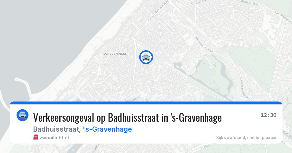 Verkeersongeval op Badhuisstraat in 's-Gravenhage — 5 mei 2026