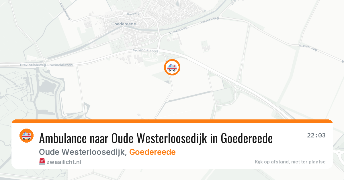 Ambulance naar Oude Westerloosedijk in Goedereede — 21 apr 2026