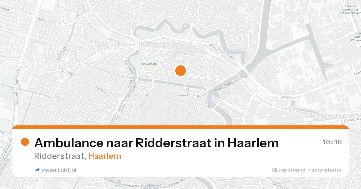 Ambulance naar Ridderstraat in Haarlem — 6 jun 2026