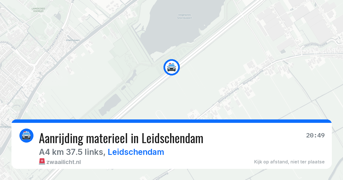 Aanrijding materieel in Leidschendam — 22 mrt 2026