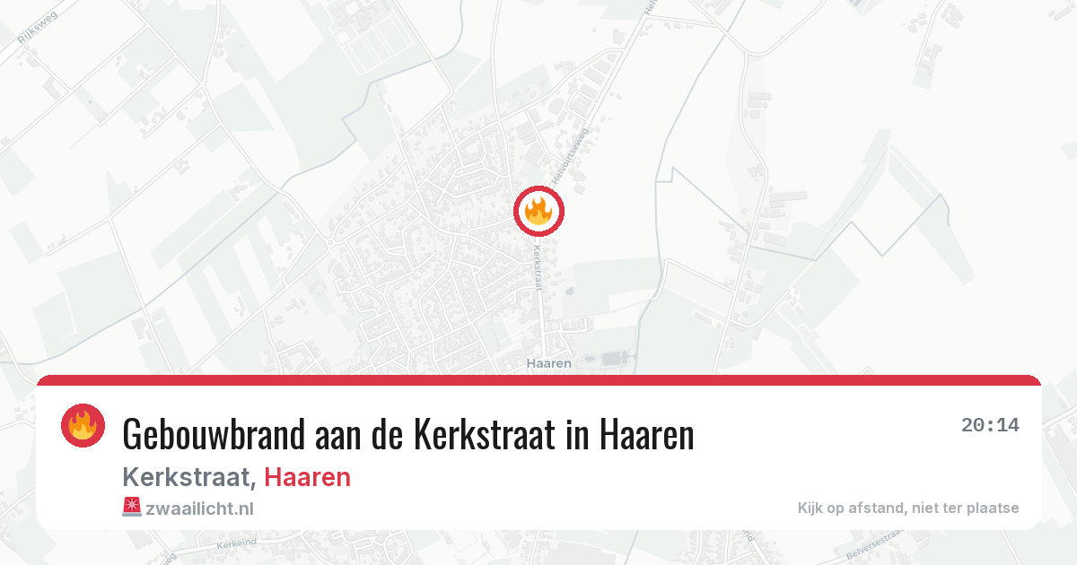 Gebouwbrand aan de Kerkstraat in Haaren — 23 jan 2026