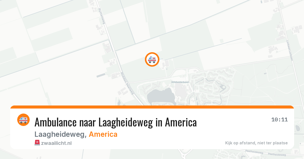 Ambulance naar Laagheideweg in America — 15 jun 2026