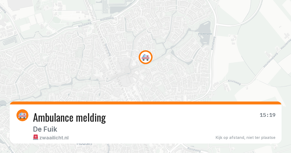 Ambulance melding — 29 jan 2026