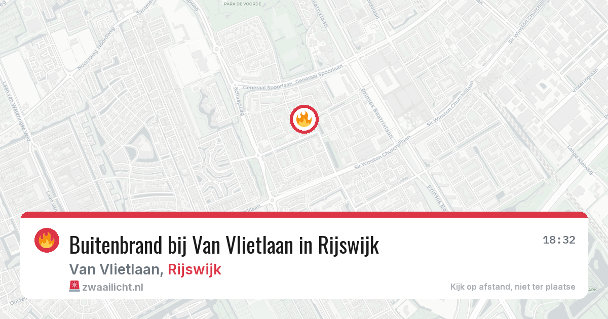 Buitenbrand bij Van Vlietlaan in Rijswijk — 17 jan 2026