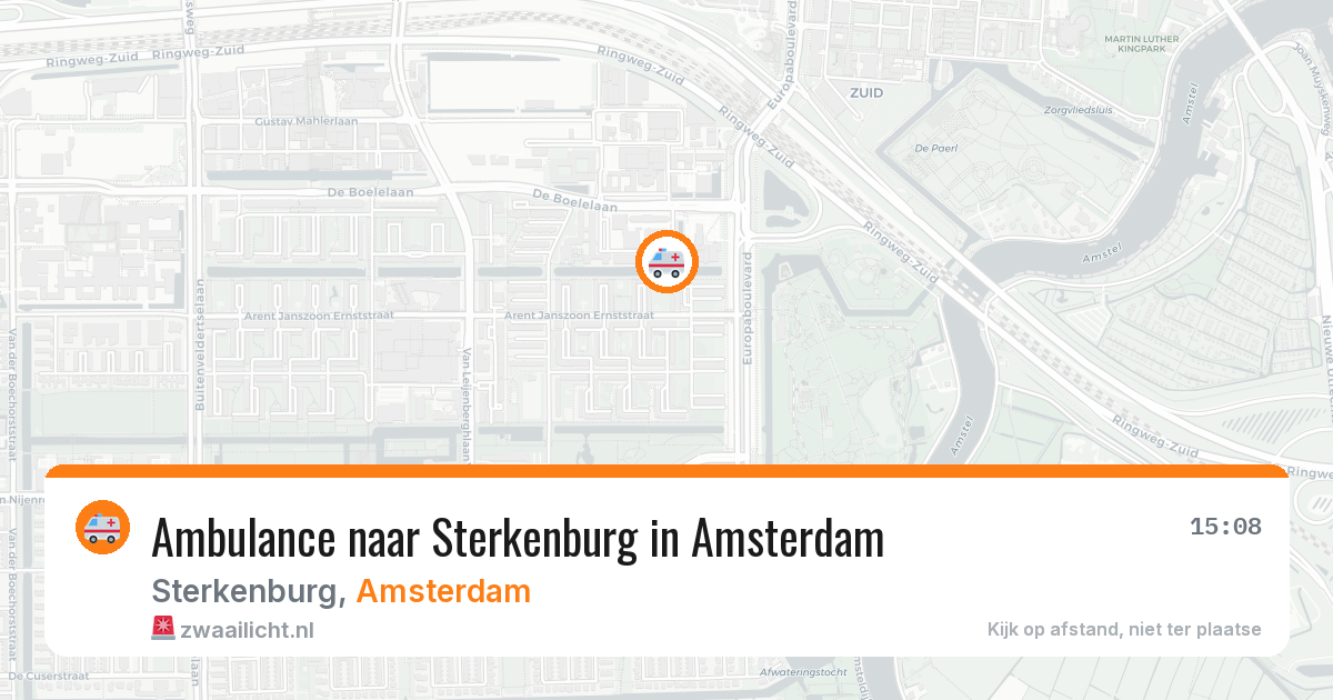 Ambulance naar Sterkenburg in Amsterdam — 26 mrt 2026