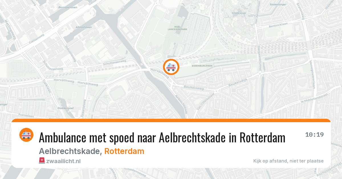 Ambulance met spoed naar Aelbrechtskade in Rotterdam — 8 feb 2026