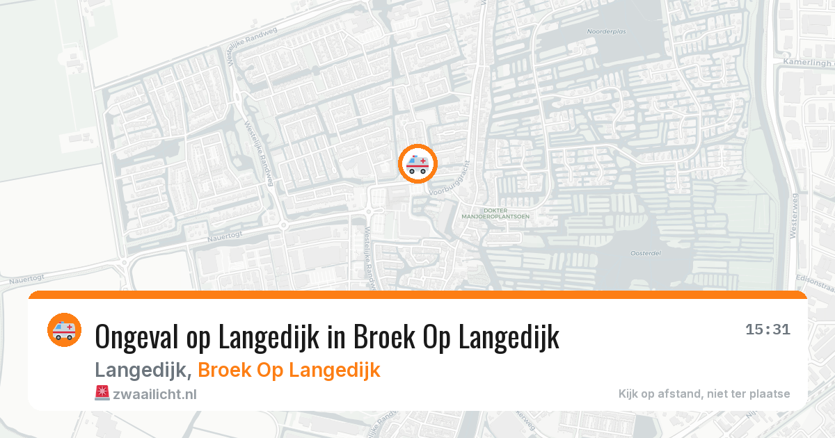 Ongeval op Langedijk in Broek Op Langedijk — 16 jan 2026