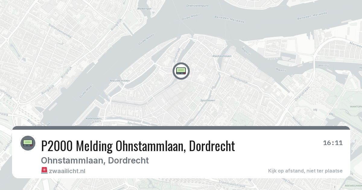 P2000 Melding Ohnstammlaan, Dordrecht — 23 jun 2026