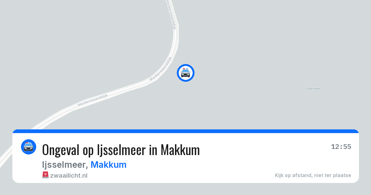 Ongeval op Ijsselmeer in Makkum — 25 jul 2026